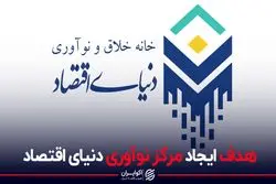 هدف از ایجاد مرکز نوآوری دنیای اقتصاد