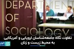 تفاوت نگاه جامعه‌شناسان اروپایی و آمریکایی به محیط زیست و زنان