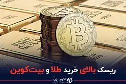 ریسک بالای خرید طلا و بیت کوین