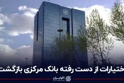 اختیارات از دست‌رفته بانک مرکزی بازگشت 