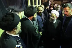 حضور حسن روحانی، خاتمی، سیدحسن خمینی، کروبی و موسوی خوئینی‌ها در یک مراسم+ عکس

