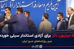 ۵۷ میلیون دلار برای آزادی استاندار سیلی خورده