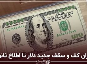 اکران کف و سقف جدید دلار تا اطلاع ثانوی