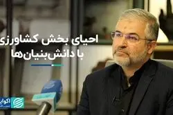 احیای بخش کشاورزی با دانش‌بنیان‌ها