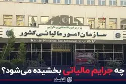 چه جرایم مالیاتی بخشیده می‌شود؟