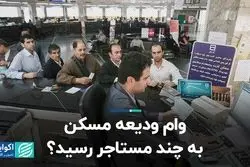 وام ودیعه مسکن به چند مستاجر رسید؟