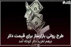 طرح روانی بازارساز برای قیمت دلار