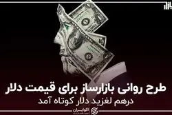 طرح روانی بازارساز برای قیمت دلار
