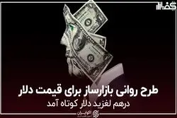 طرح روانی بازارساز برای قیمت دلار