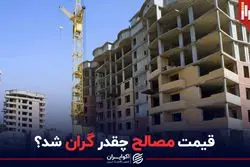 قیمت مصالح چقدر گران شد؟