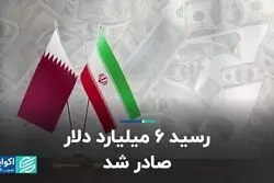 رسید 6 میلیارد دلار صادر شد