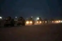 ورود کاروان نظامی بزرگ آمریکایی به عراق/مقصد نهایی مشخص نشده است
