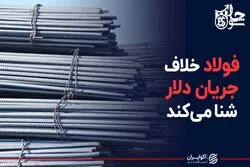 فولاد خلاف جریان دلار شنا می‌کند