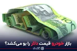 بازار خودرو قیمت دلار را بو می‌کشد؟