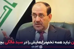 ایران نباید همه تخم‌مرغ‌هایش را در سبد مالکی بچیند