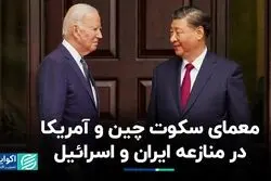 تحلیل بازی آمریکا و چین در تنش‌های خاورمیانه