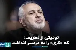 روایت ظریف از توئیتی برای کری دردسر درست کرد
