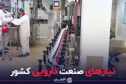 نیازهای صنعت دارویی کشور