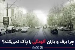 چرا برف و باران آلودگی را پاک نمی‌کند؟