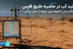 تولید آب در حاشیه خلیج فارس