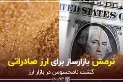 نرمش بازارساز برای ارز صادراتی