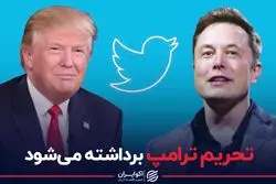 تحریم ترامپ برداشته می‌شود