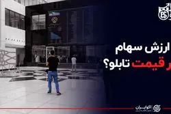  ارزش سهام زیر قیمت تابلو؟