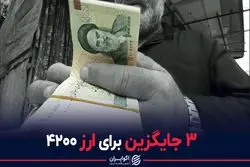 ۳ جایگزین برای ارز ۴۲۰۰