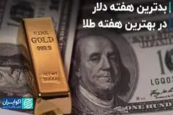 بدترین هفته دلار در بهترین هفته طلا