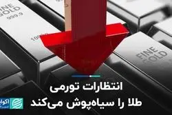 انتطارات تورمی طلا را سیاه پوش می‌کند