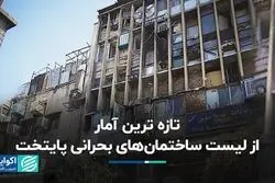 آمار ساختمان‌های بحرانی تهران به روز شد
