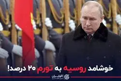 خوشامد روسیه به تورم ٢٠ درصد!