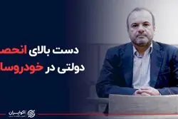 دست بالای انحصار دولتی در خودروسازی