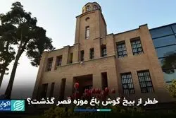 خطر از بیخ گوش باغ موزه قصر گذشت؟