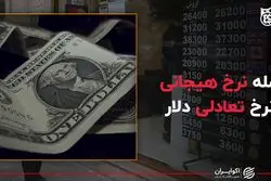 فاصله نرخ هیجانی از نرخ تعادلی دلار