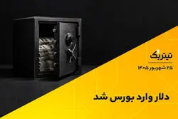 دلار وارد بورس شد