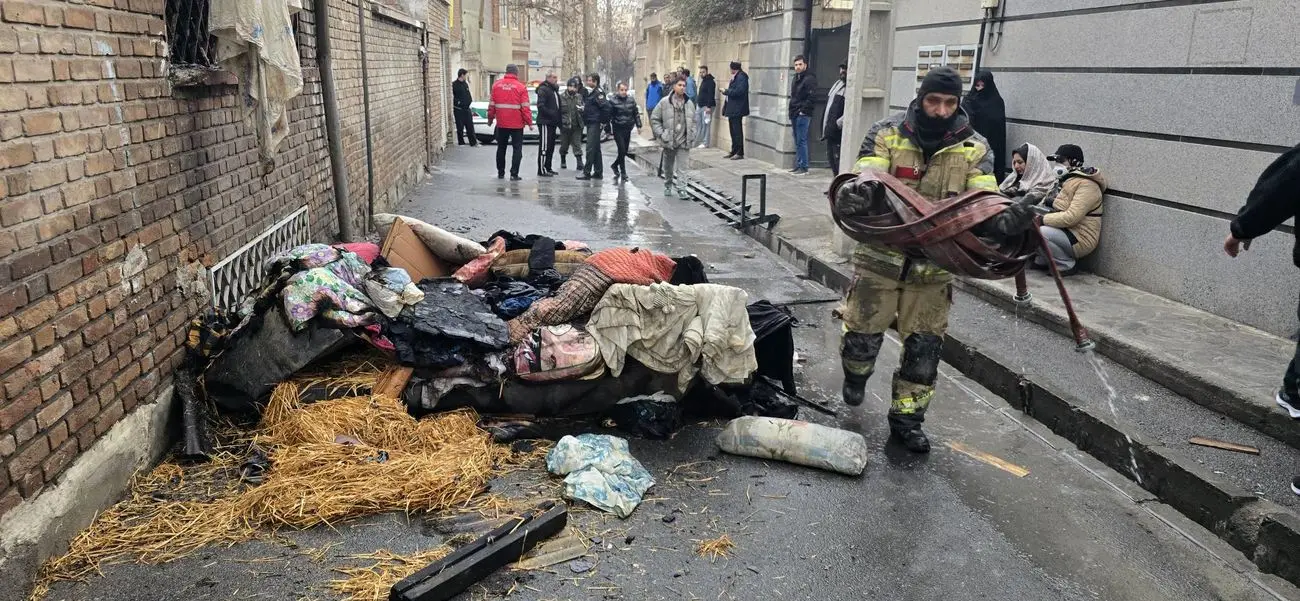 جزئیات آتش‌سوزی مرگبار در خیابان پیروزی+فیلم 