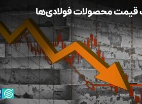 افت قیمت محصولات فولادی‌ها