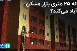 خانه 25 متری بازار مسکن را آباد می‌کند؟