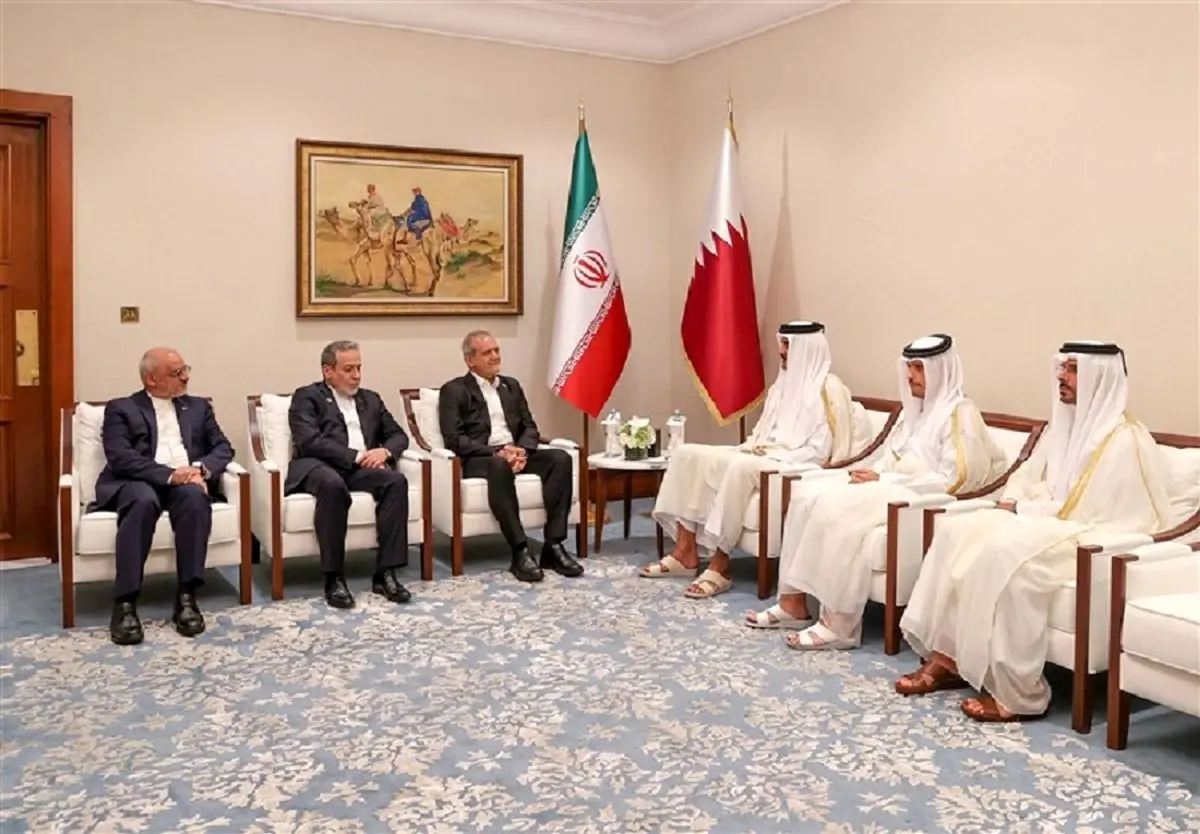 پزشیکان با امیر قطر دیدار کرد