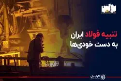 تنبیه فولاد ایران به دست خودی ها