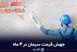 جهش قیمت سیمان در 4 ماه