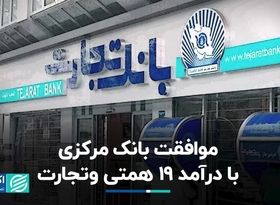 موافقت بانک مرکزی با سود 19 همتی و تجارت