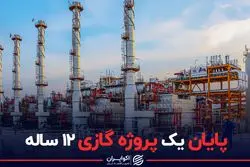 پایان یک پروژه گازی ۱٢ ساله
