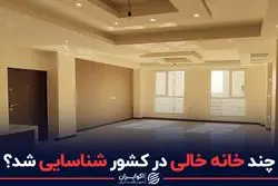 چند خانه خالی در کشور شناسایی شد؟
