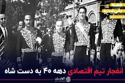 انفجار تیم برنده اقتصادی به دست شاه