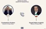 تماس تلفنی وزیر خارجه قبرس با عراقچی درباره مسائل دوجانبه و منطقه‌ای
