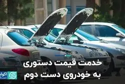 خدمت قیمت دستوری به خودروهای دست دوم