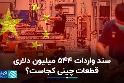 سند واردات 544 میلیون دلاری قطعات خودرو چینی کجاست؟