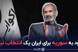 ورود به سوریه برای ایران یک انتخاب نبود